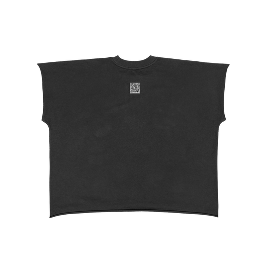 "DEPRIVATION" Raw Edge Boxy Non-Shrink T-Shirt