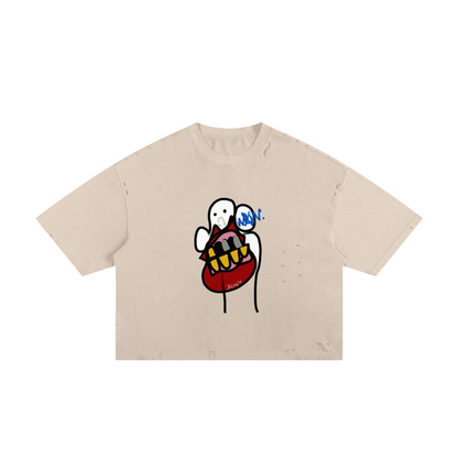 Very Merry Classic Frayed Boxy Tee – 250 GSM