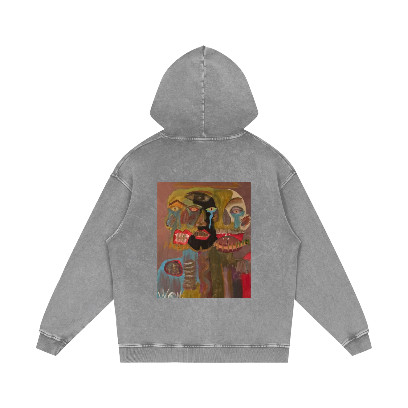 "GOOD, BAD, 'N UGLYAcid Wash Oversize Hoodie - 420 GSM