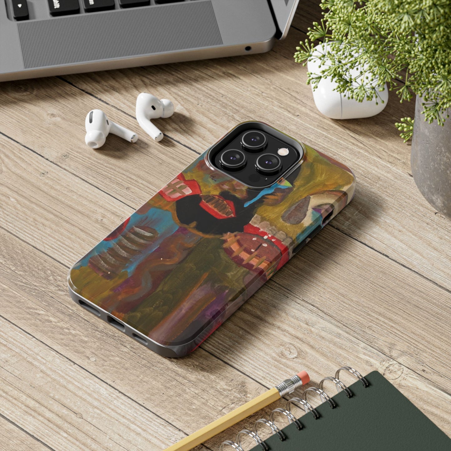 Abstract Expressionist 'Good, Bad, 'N Ugly' Tough Phone Case — Surreal Face Art