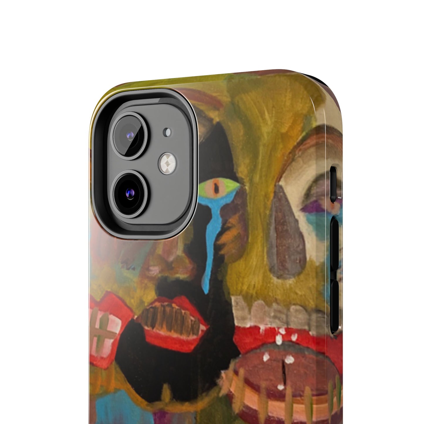 Abstract Expressionist 'Good, Bad, 'N Ugly' Tough Phone Case — Surreal Face Art