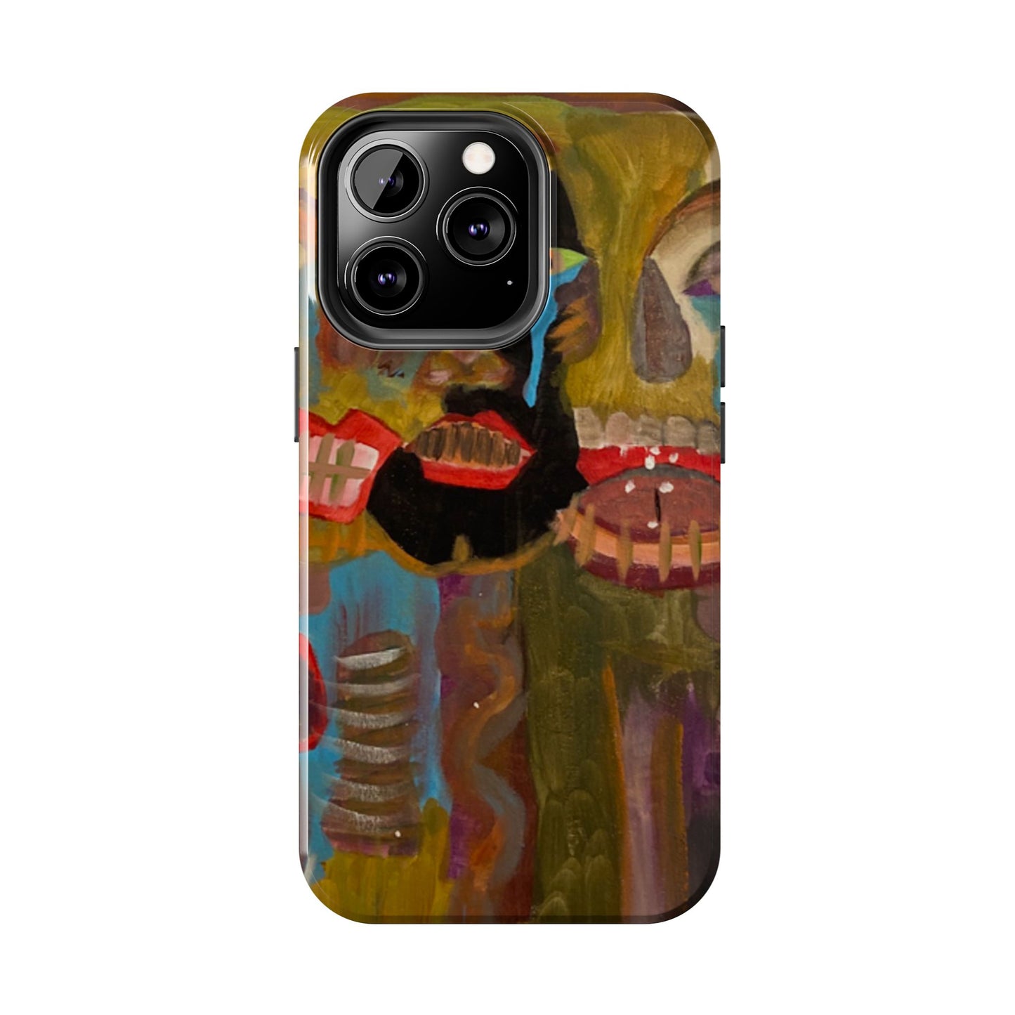 Abstract Expressionist 'Good, Bad, 'N Ugly' Tough Phone Case — Surreal Face Art