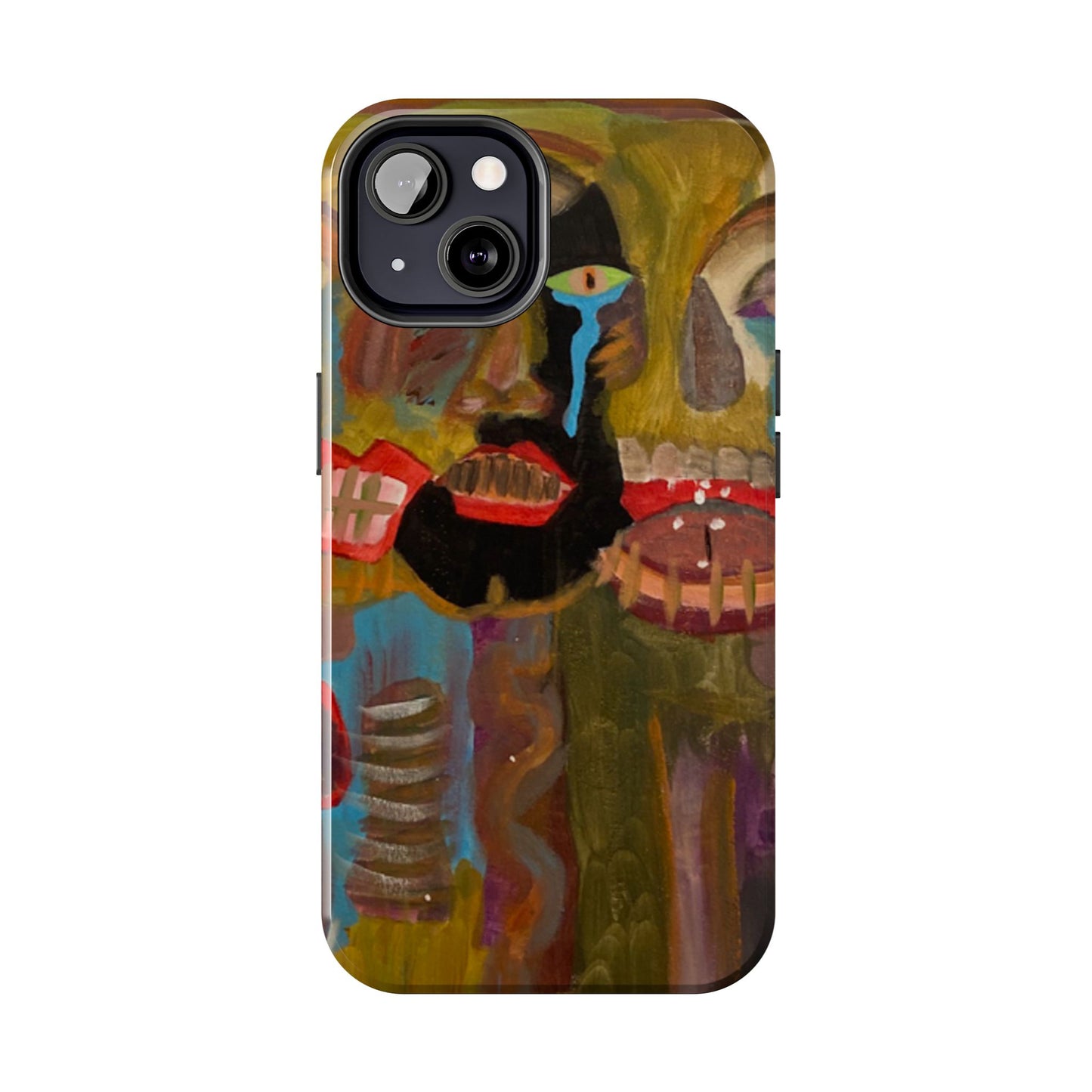 Abstract Expressionist 'Good, Bad, 'N Ugly' Tough Phone Case — Surreal Face Art