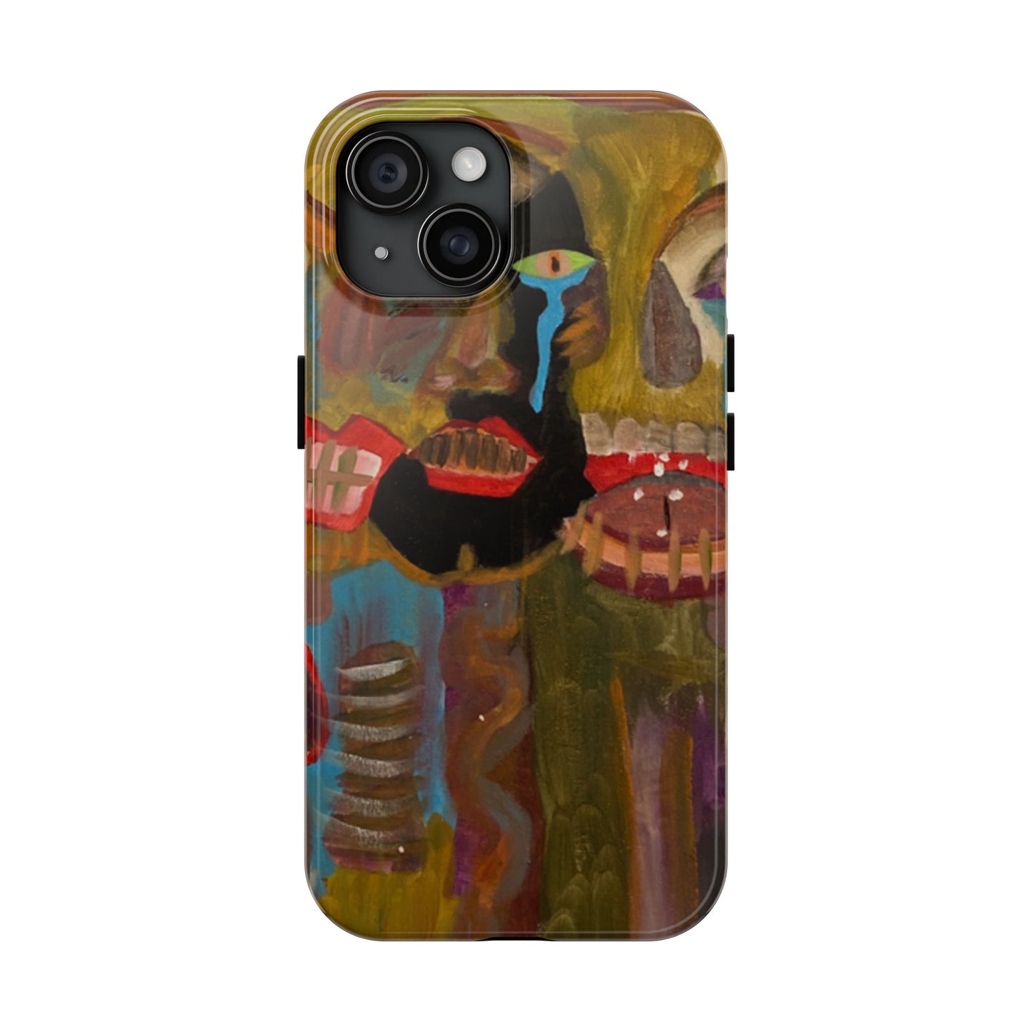 Abstract Expressionist 'Good, Bad, 'N Ugly' Tough Phone Case — Surreal Face Art