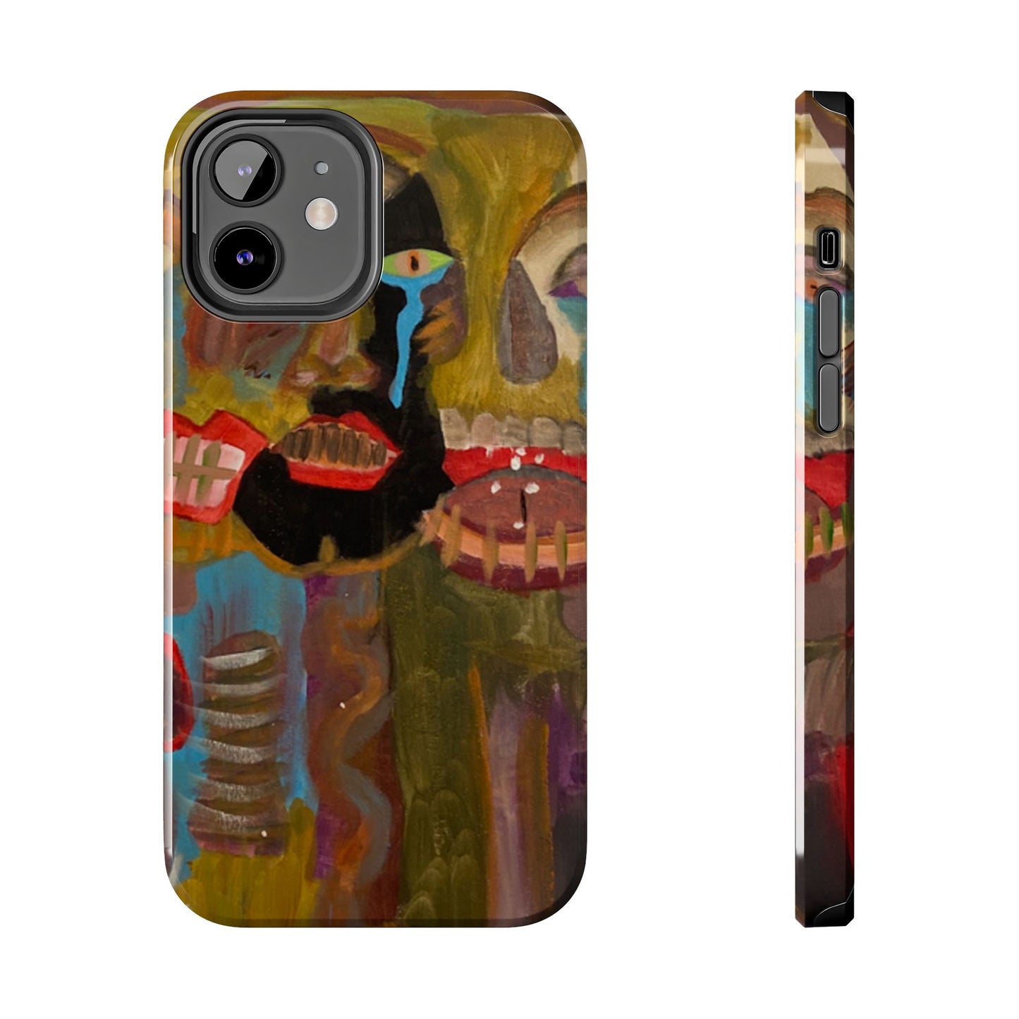 Abstract Expressionist 'Good, Bad, 'N Ugly' Tough Phone Case — Surreal Face Art