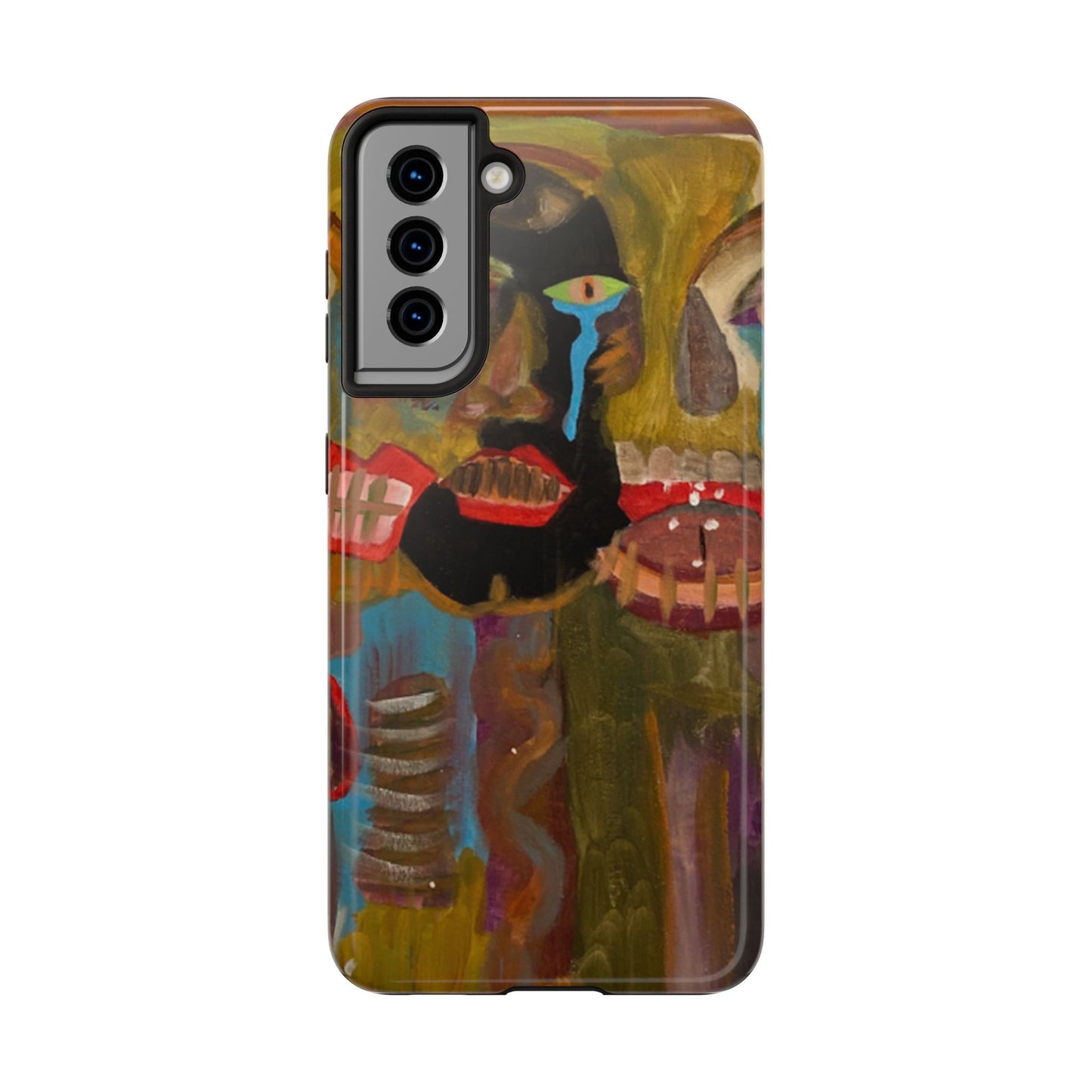 Abstract Expressionist 'Good, Bad, 'N Ugly' Tough Phone Case — Surreal Face Art