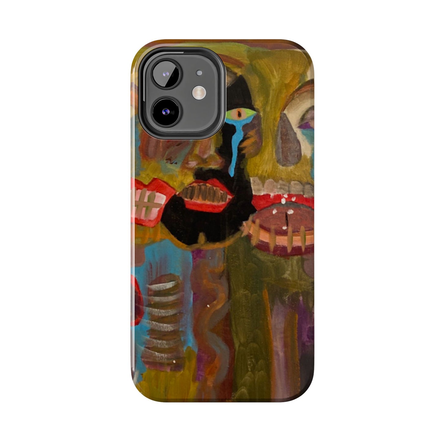 Abstract Expressionist 'Good, Bad, 'N Ugly' Tough Phone Case — Surreal Face Art