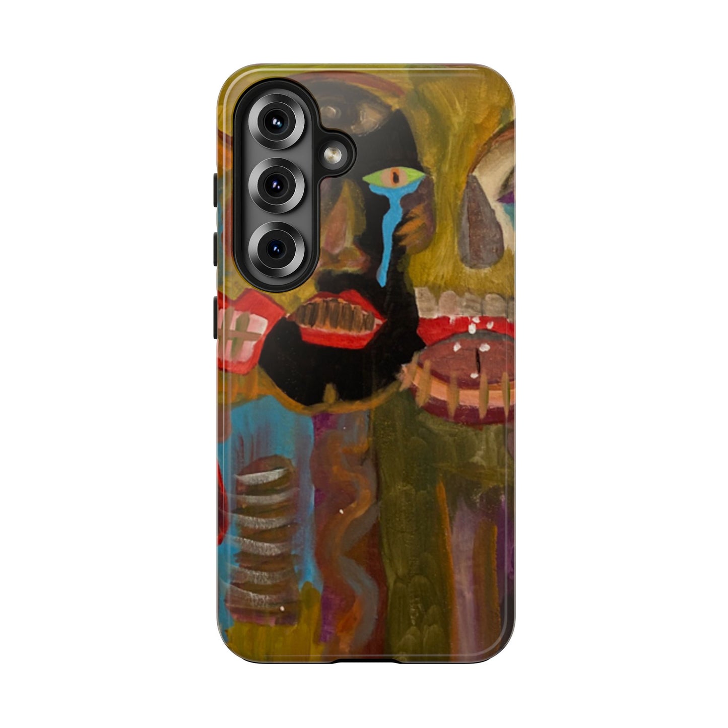 Abstract Expressionist 'Good, Bad, 'N Ugly' Tough Phone Case — Surreal Face Art