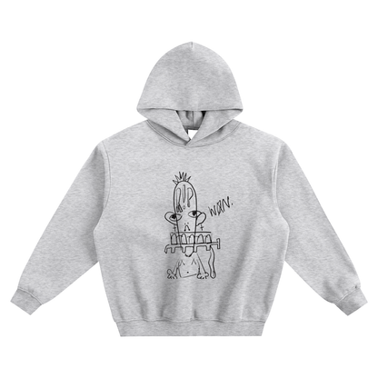 EGO DEATH Fleeced Boxy Hoodie