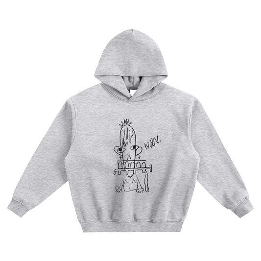 EGO DEATH Fleeced Boxy Hoodie