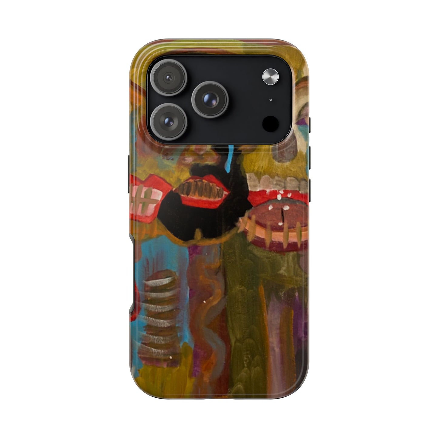 Abstract Expressionist 'Good, Bad, 'N Ugly' Tough Phone Case — Surreal Face Art