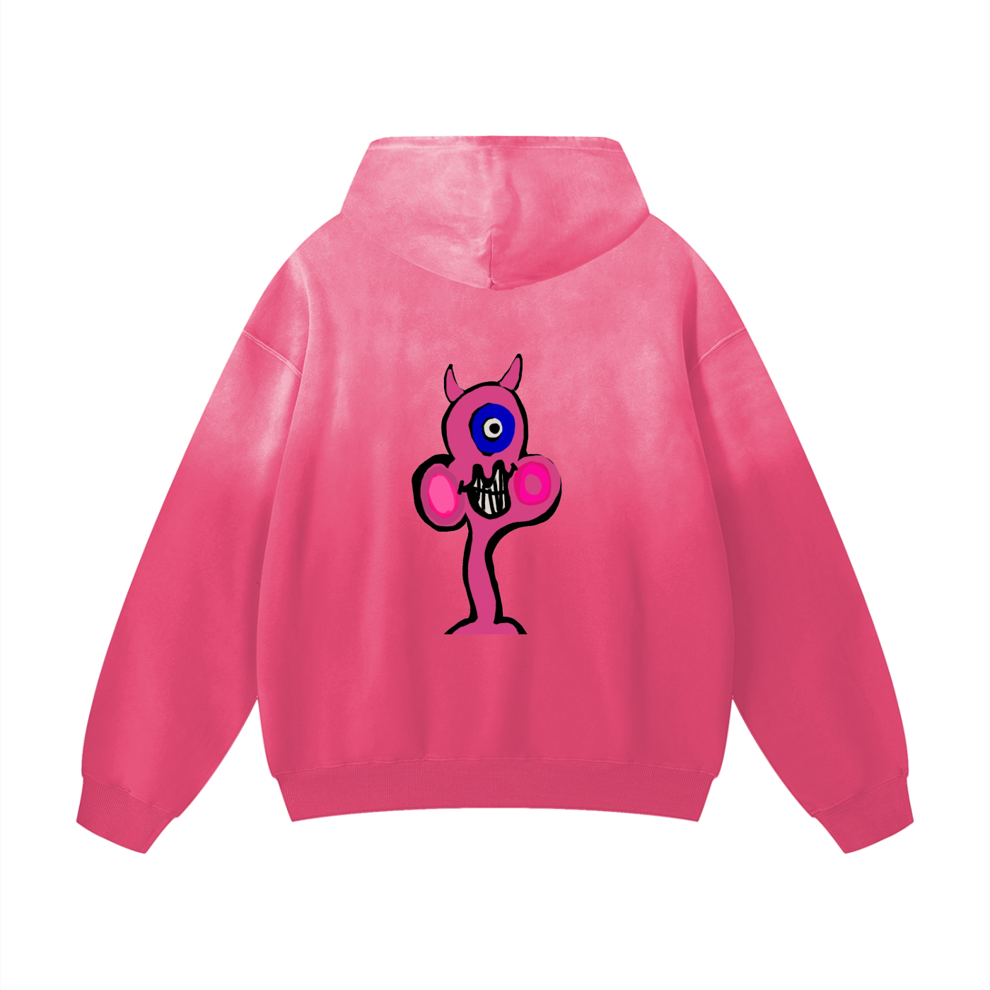RETURN222SENDER Heavyweight Sunfade Oversized Hoodie