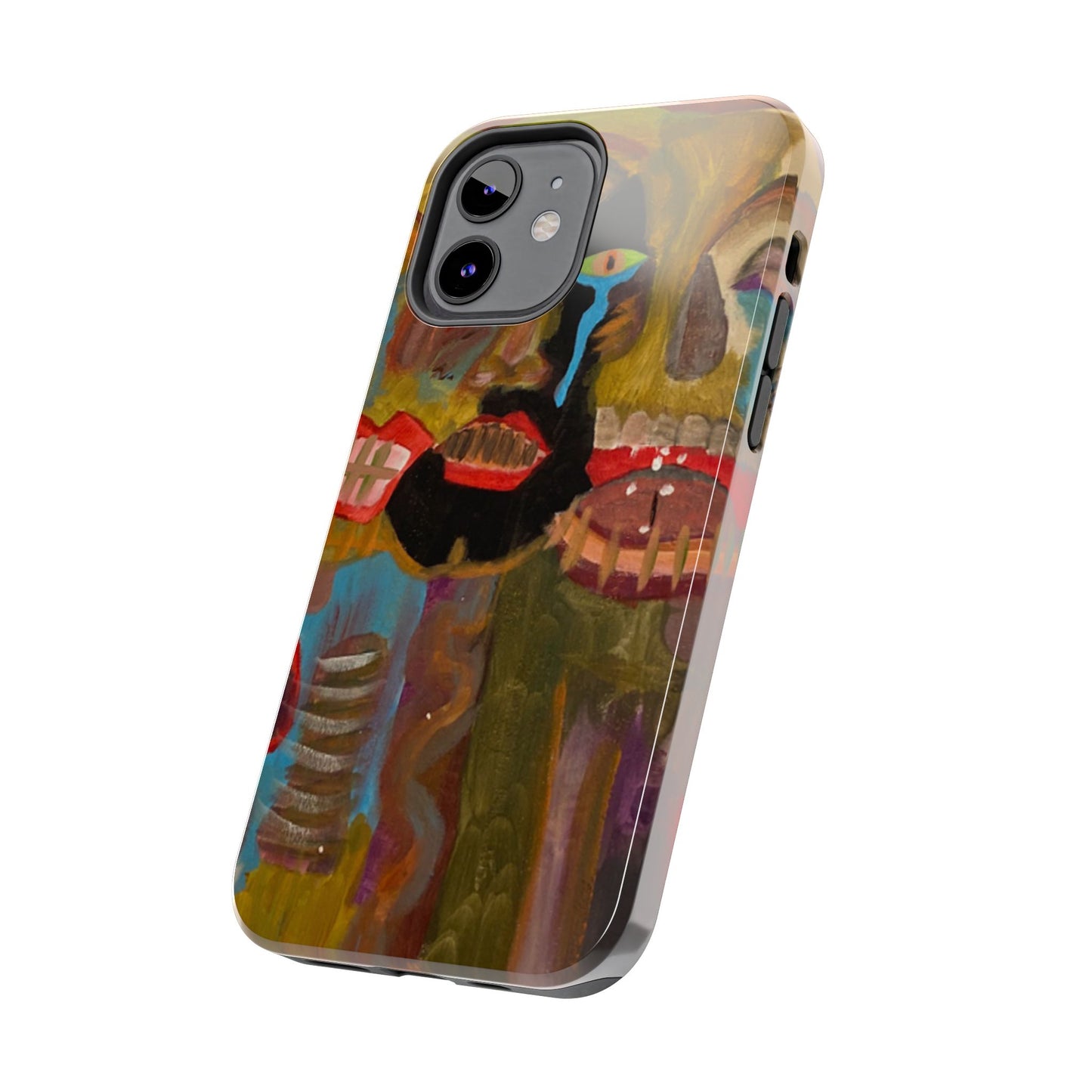 Abstract Expressionist 'Good, Bad, 'N Ugly' Tough Phone Case — Surreal Face Art