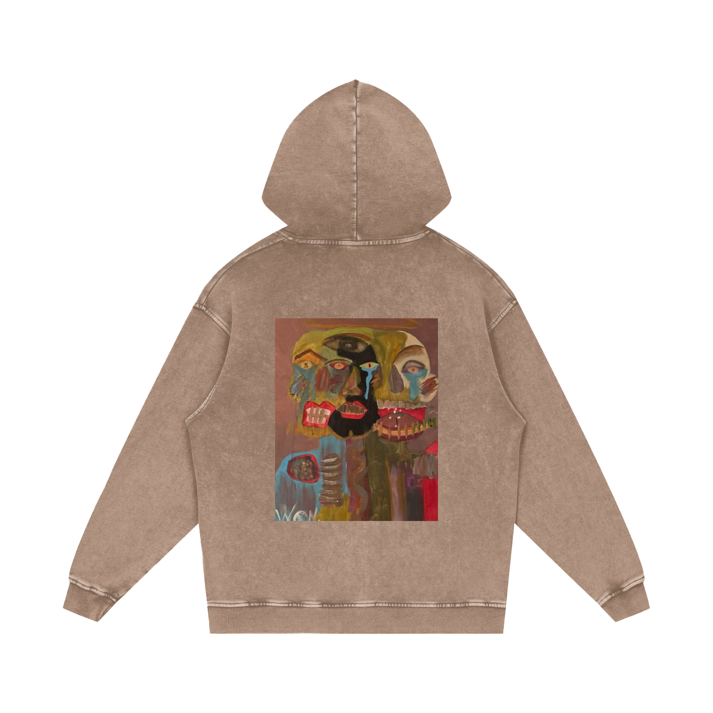 "GOOD, BAD, 'N UGLYAcid Wash Oversize Hoodie - 420 GSM