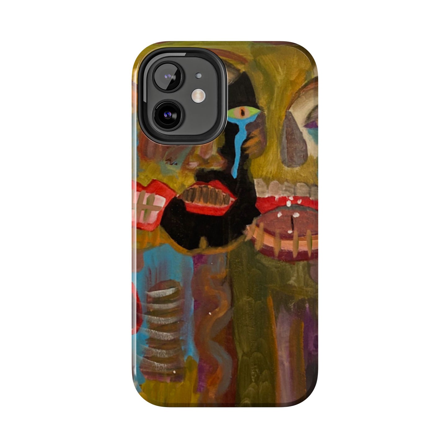 Abstract Expressionist 'Good, Bad, 'N Ugly' Tough Phone Case — Surreal Face Art