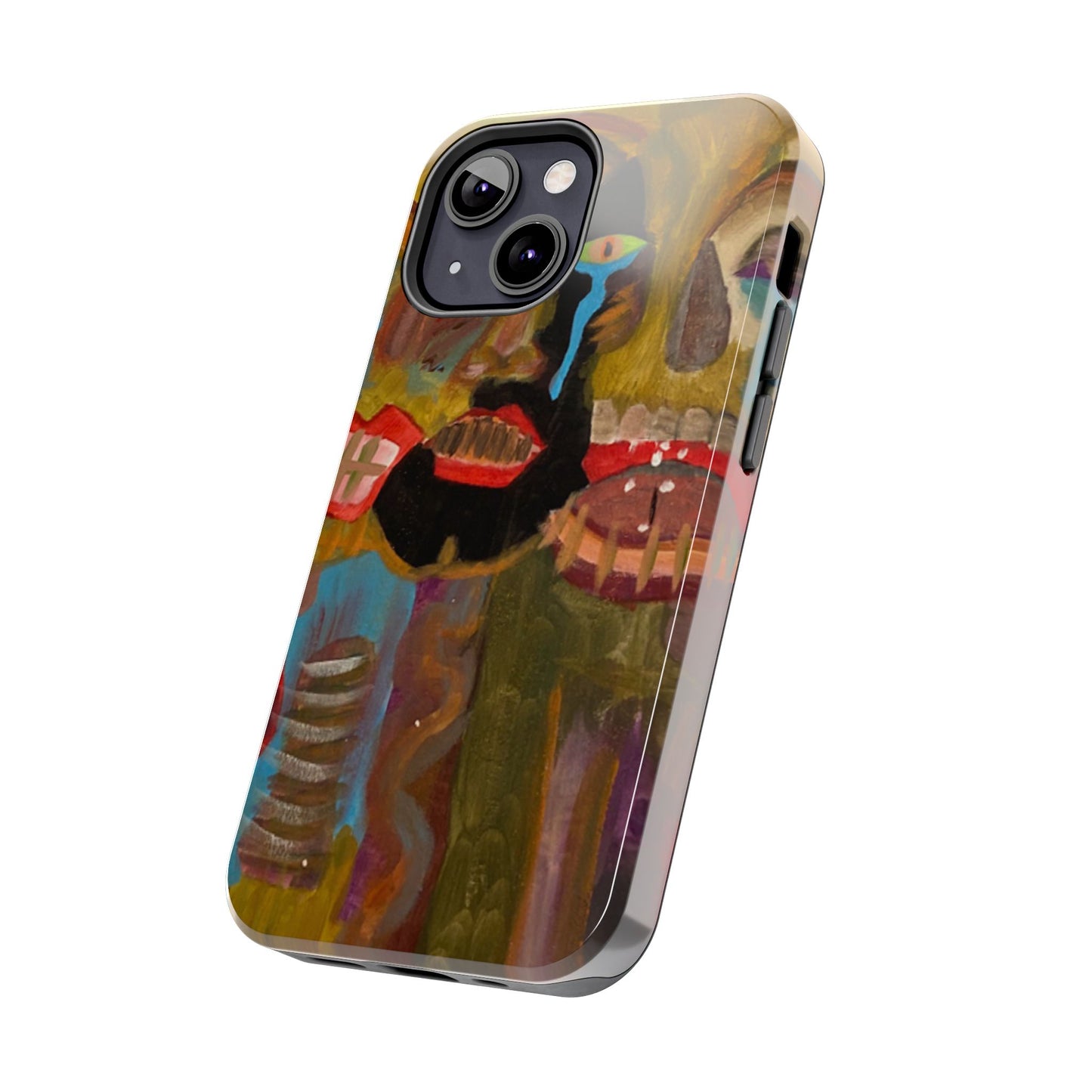 Abstract Expressionist 'Good, Bad, 'N Ugly' Tough Phone Case — Surreal Face Art