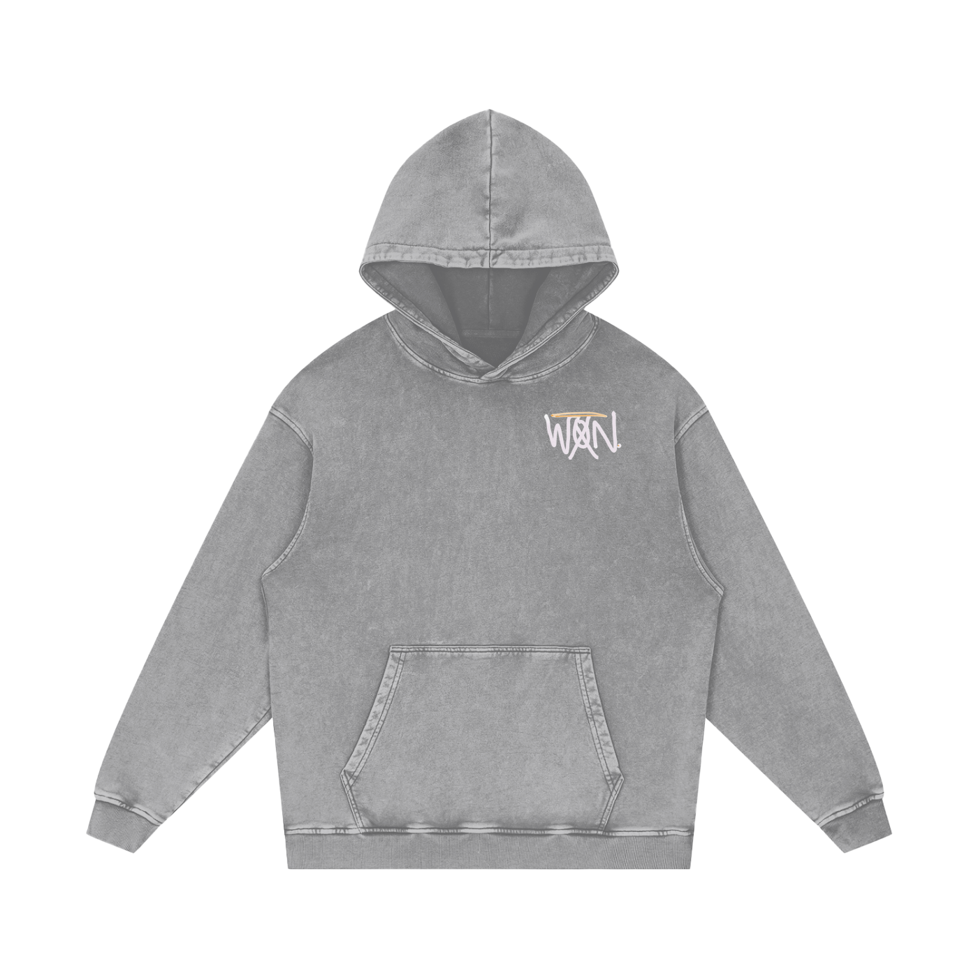 "GOOD, BAD, 'N UGLYAcid Wash Oversize Hoodie - 420 GSM