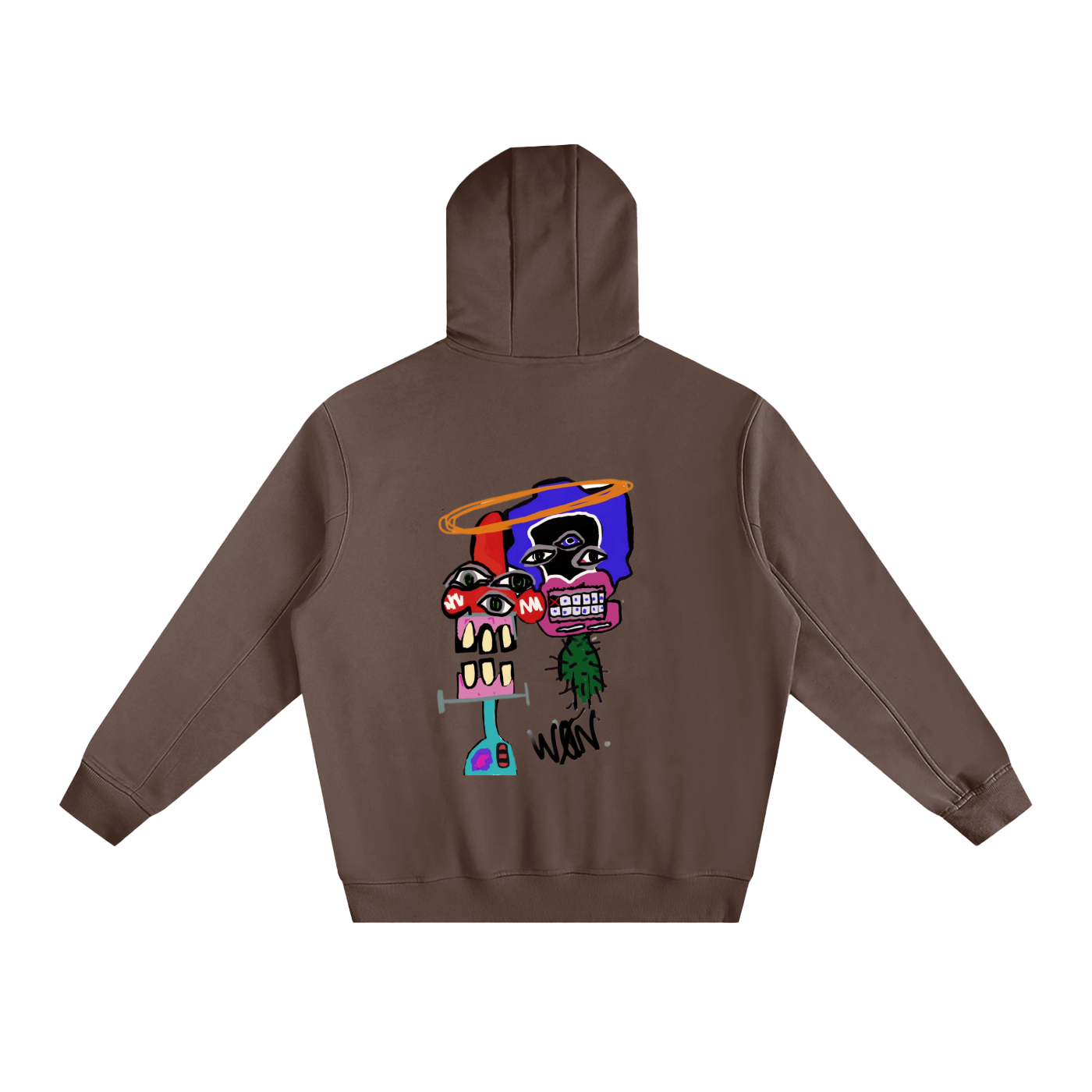 Fleeced High Neck Hoodie