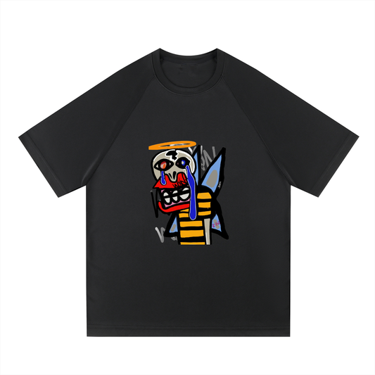 .FIREFLIES Raglan Sleeve Mesh T-Shirt