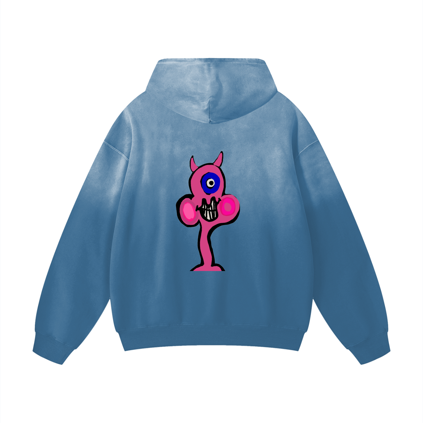 RETURN222SENDER Heavyweight Sunfade Oversized Hoodie