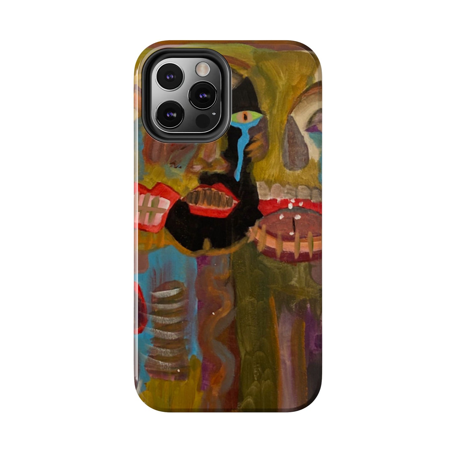 Abstract Expressionist 'Good, Bad, 'N Ugly' Tough Phone Case — Surreal Face Art