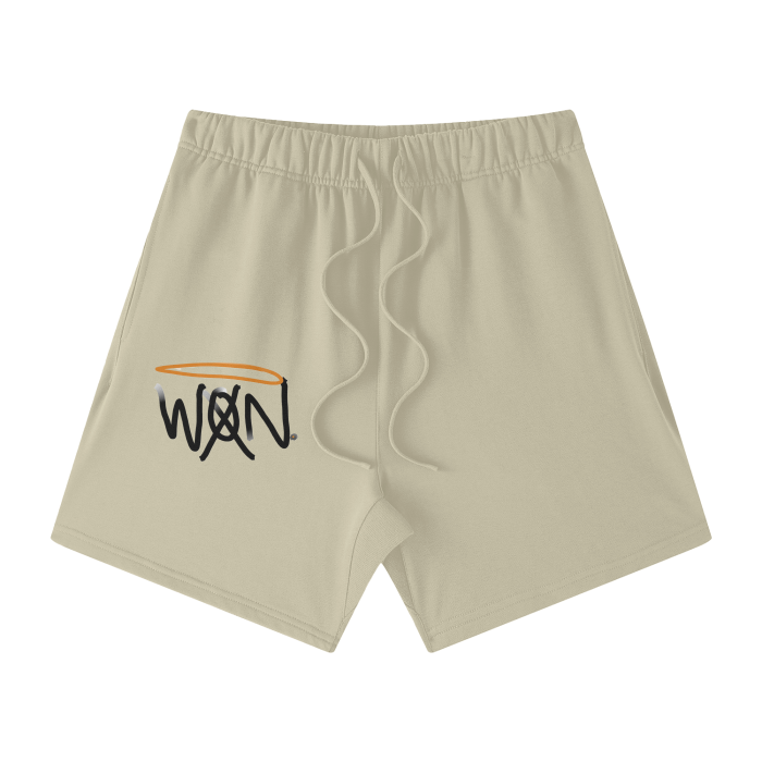 WaanArts. Streetwear Unisex Heavyweight Earth Tone Loose Fit FOG 100% Cotton Shorts