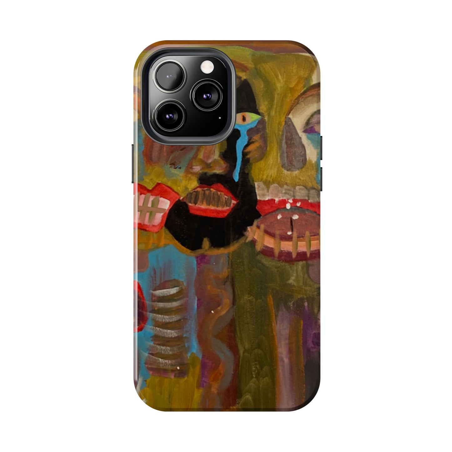 Abstract Expressionist 'Good, Bad, 'N Ugly' Tough Phone Case — Surreal Face Art