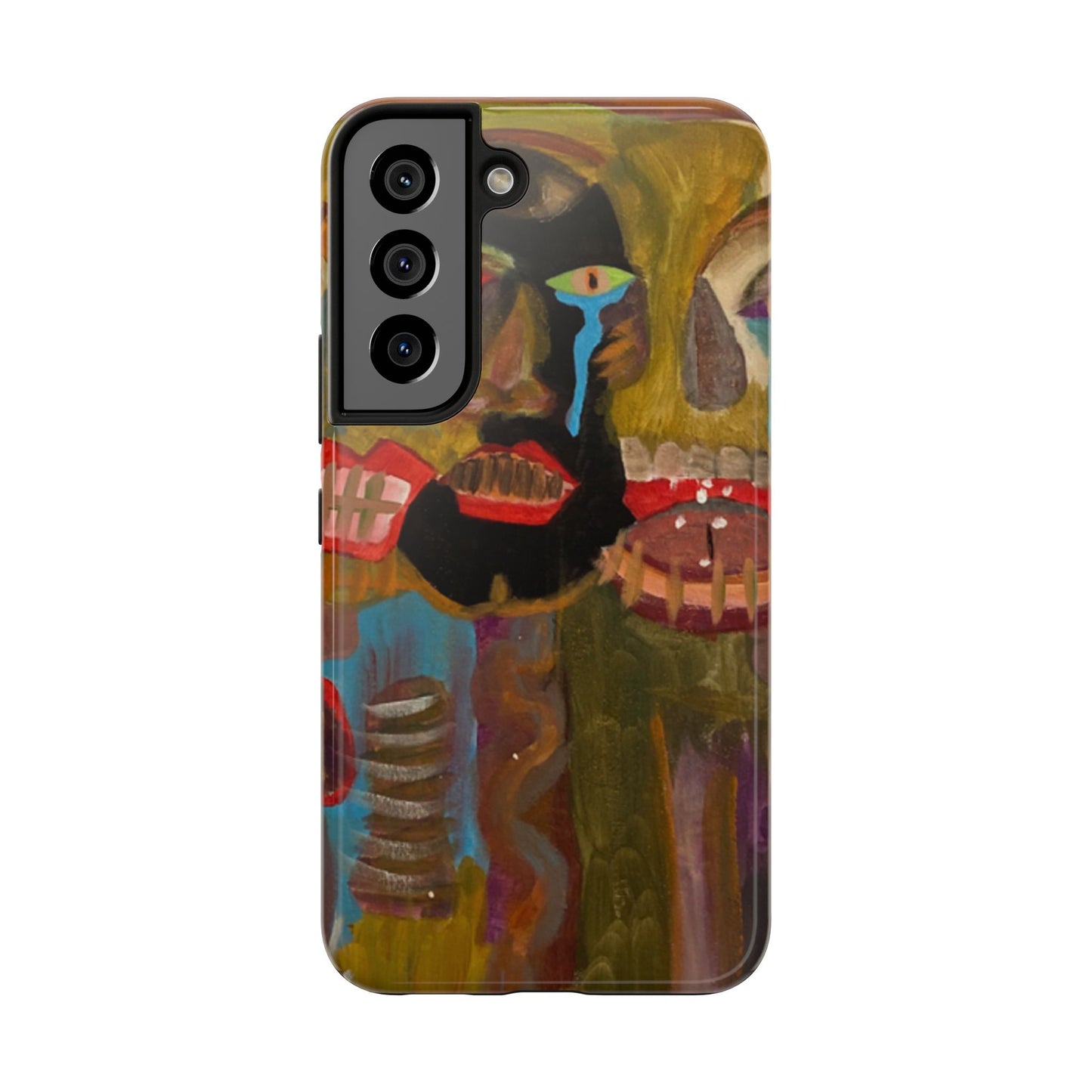 Abstract Expressionist 'Good, Bad, 'N Ugly' Tough Phone Case — Surreal Face Art