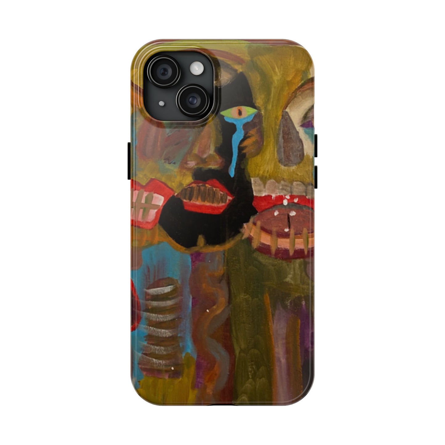 Abstract Expressionist 'Good, Bad, 'N Ugly' Tough Phone Case — Surreal Face Art