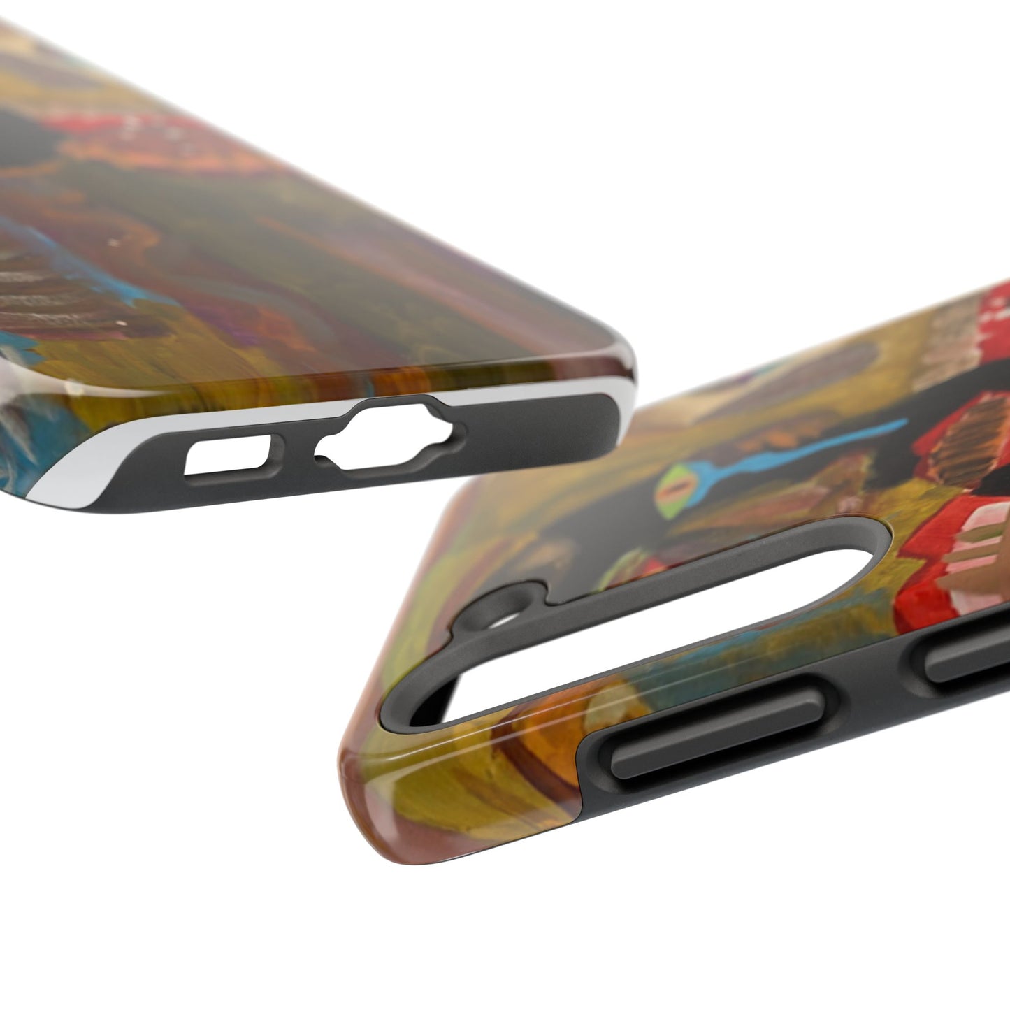 Abstract Expressionist 'Good, Bad, 'N Ugly' Tough Phone Case — Surreal Face Art