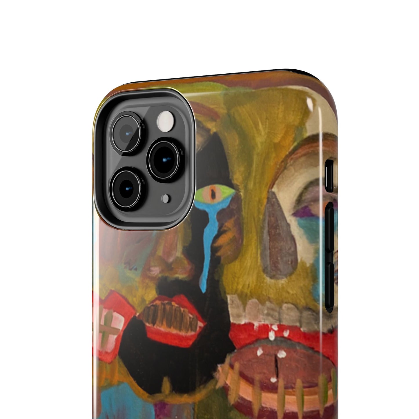 Abstract Expressionist 'Good, Bad, 'N Ugly' Tough Phone Case — Surreal Face Art
