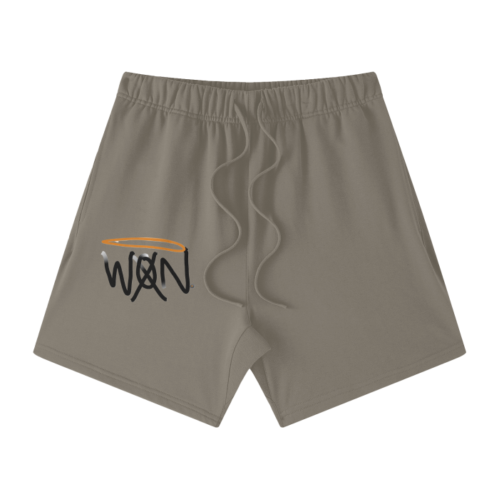 WaanArts. Streetwear Unisex Heavyweight Earth Tone Loose Fit FOG 100% Cotton Shorts