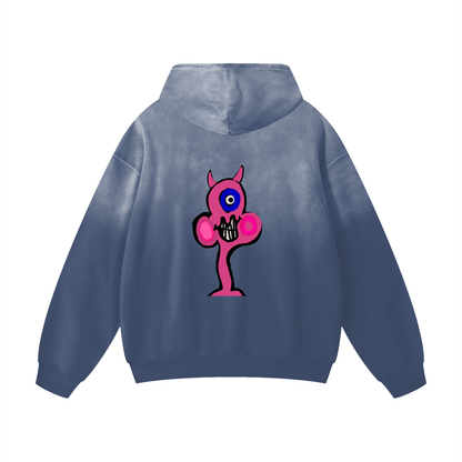 RETURN222SENDER Heavyweight Sunfade Oversized Hoodie