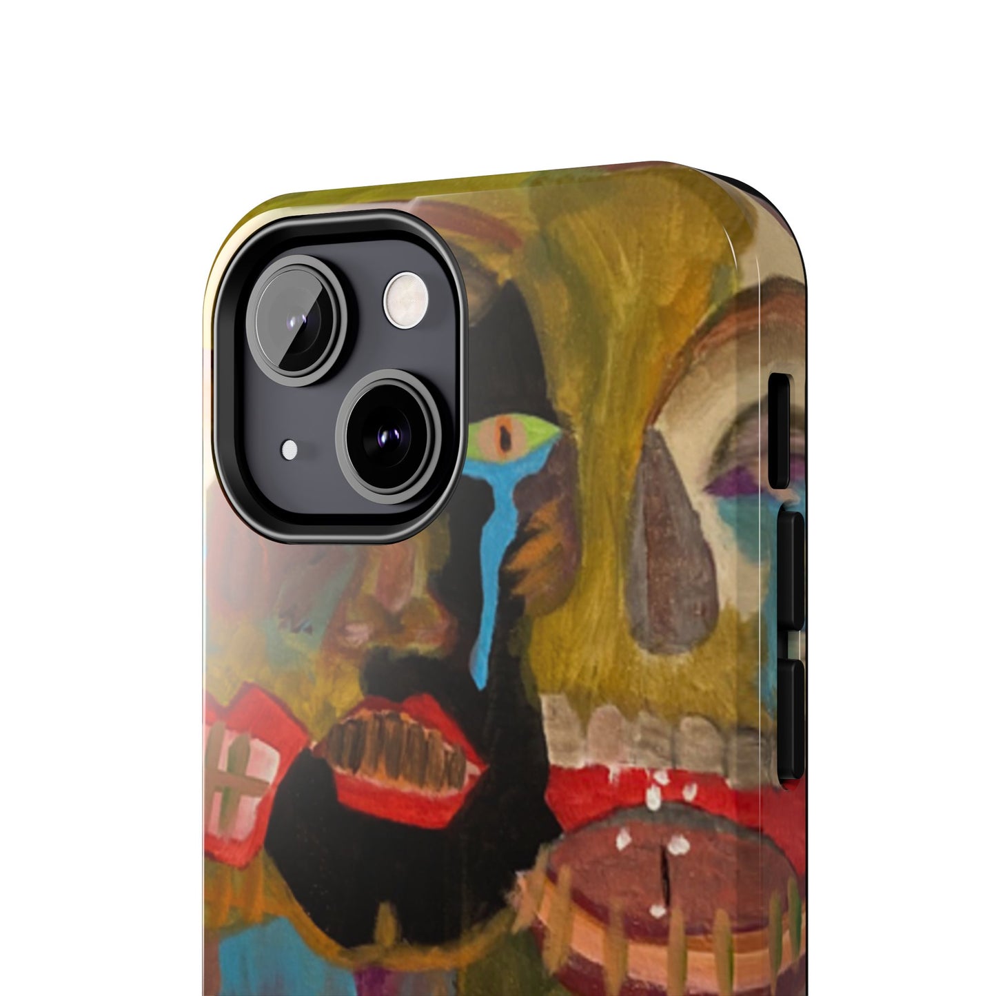 Abstract Expressionist 'Good, Bad, 'N Ugly' Tough Phone Case — Surreal Face Art