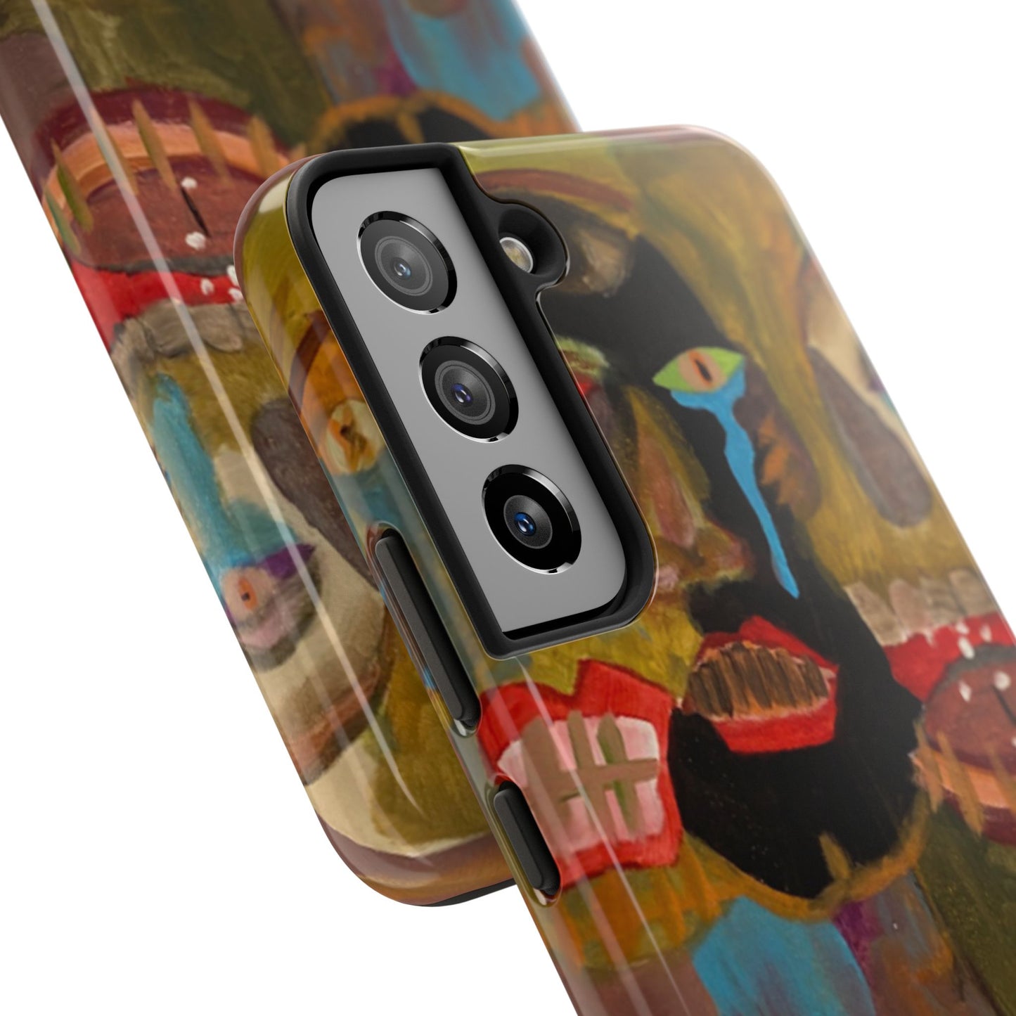 Abstract Expressionist 'Good, Bad, 'N Ugly' Tough Phone Case — Surreal Face Art
