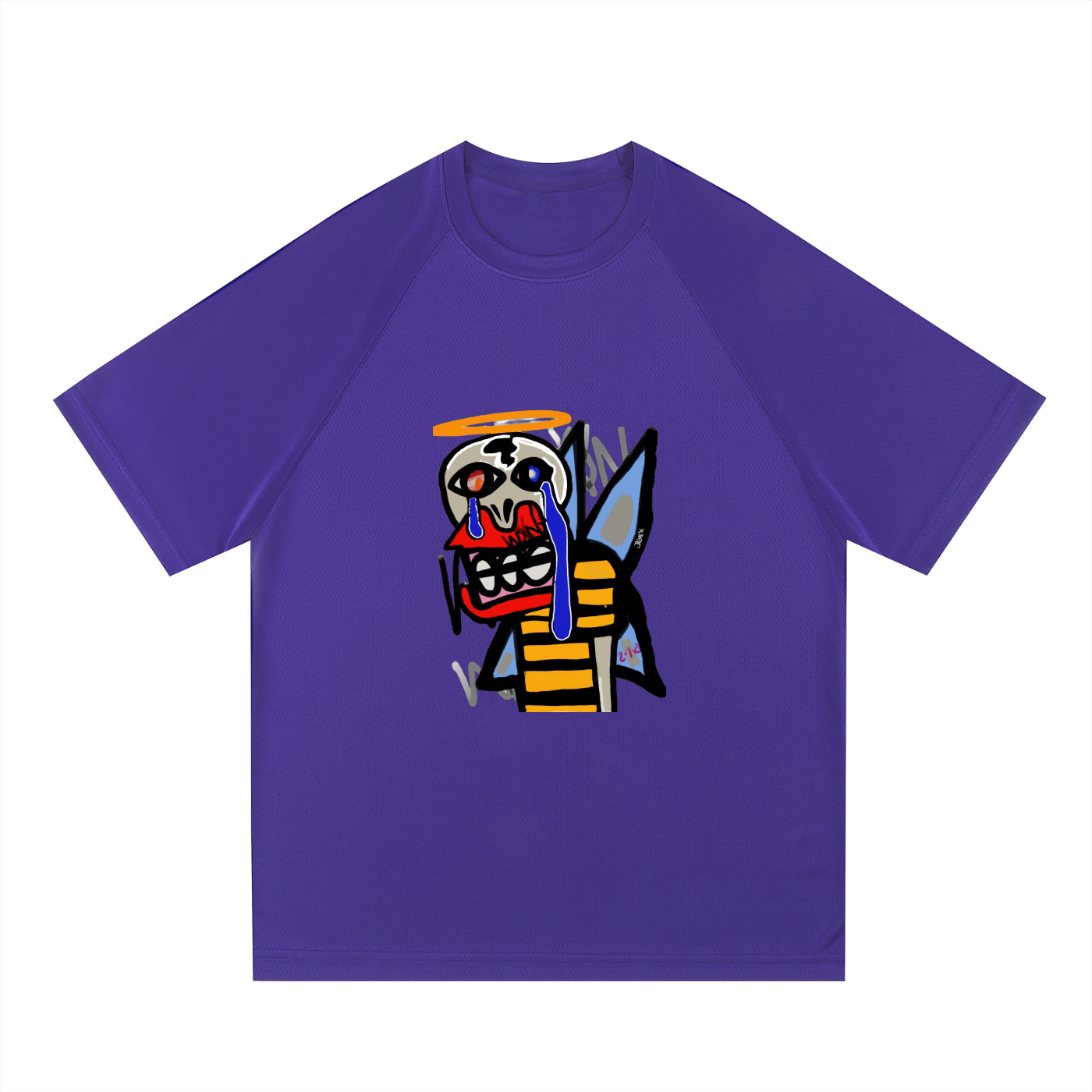 .FIREFLIES Raglan Sleeve Mesh T-Shirt