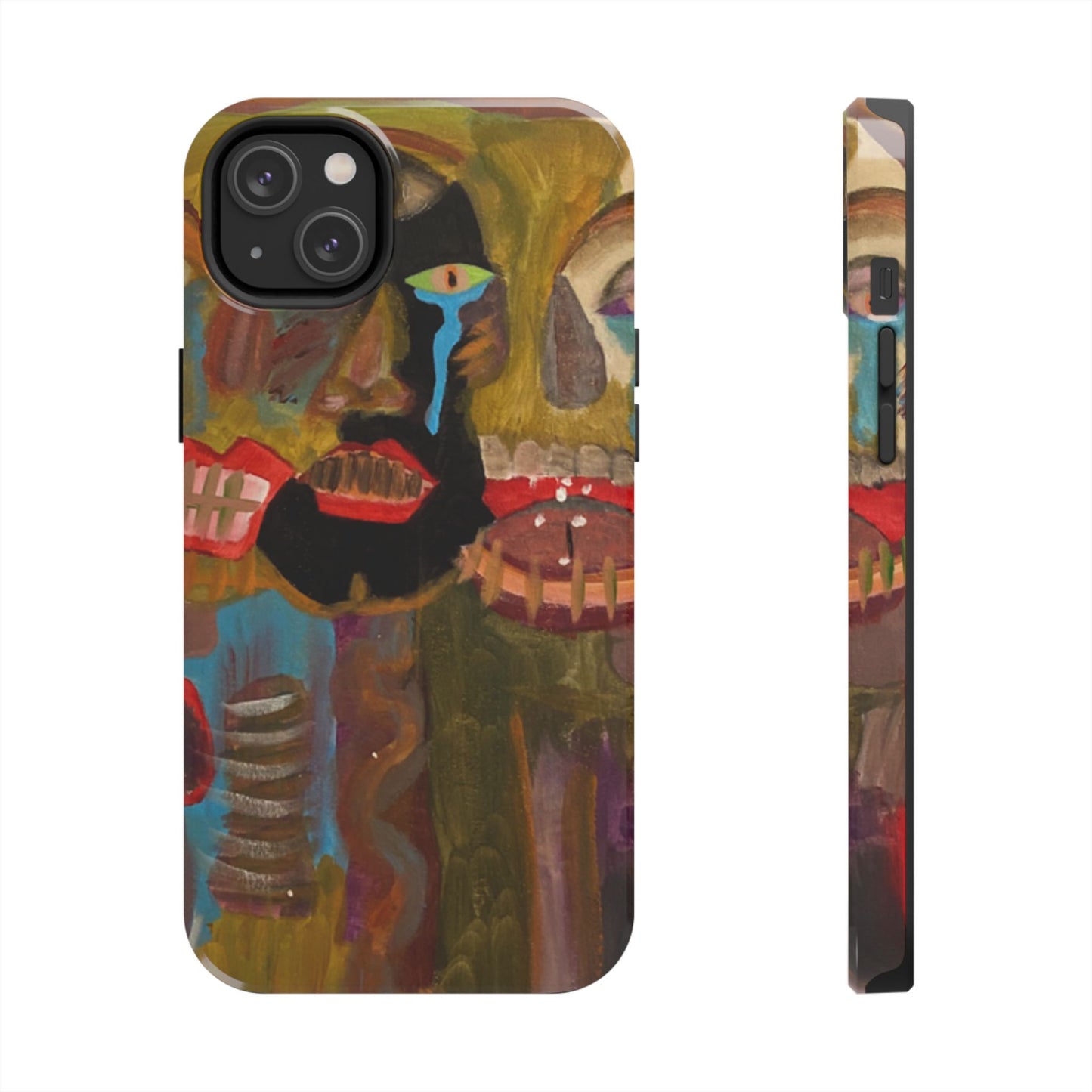 Abstract Expressionist 'Good, Bad, 'N Ugly' Tough Phone Case — Surreal Face Art