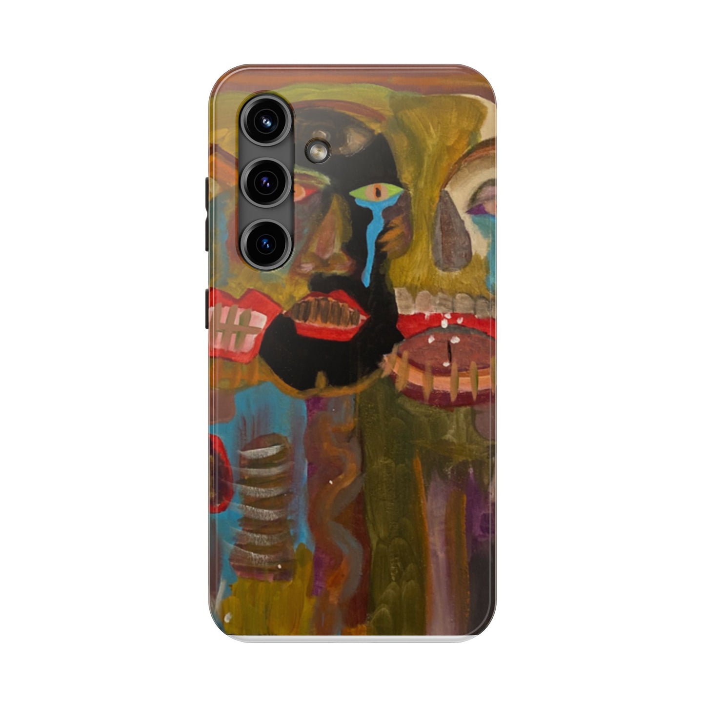 Abstract Expressionist 'Good, Bad, 'N Ugly' Tough Phone Case — Surreal Face Art