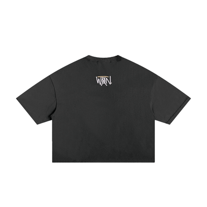 Very Merry Classic Frayed Boxy Tee – 250 GSM