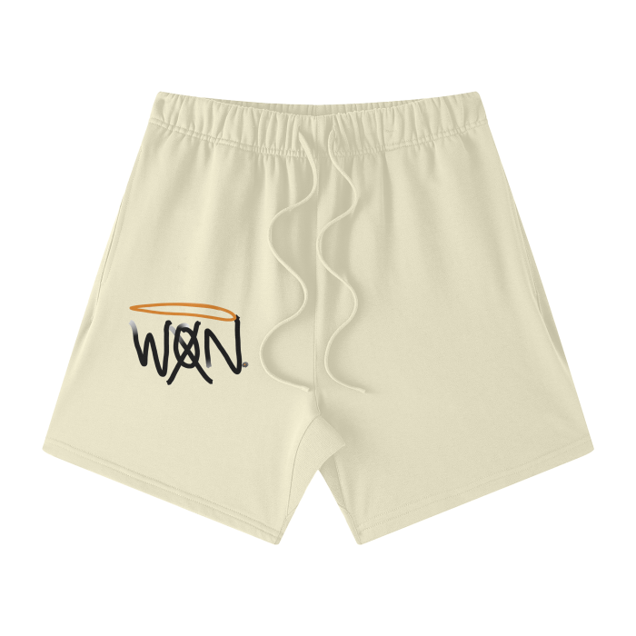 WaanArts. Streetwear Unisex Heavyweight Earth Tone Loose Fit FOG 100% Cotton Shorts