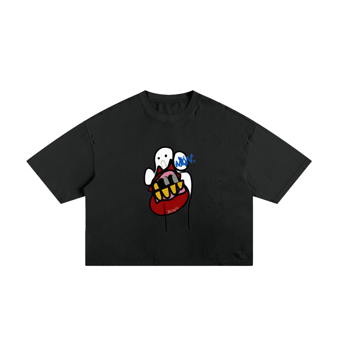 Very Merry Classic Frayed Boxy Tee – 250 GSM