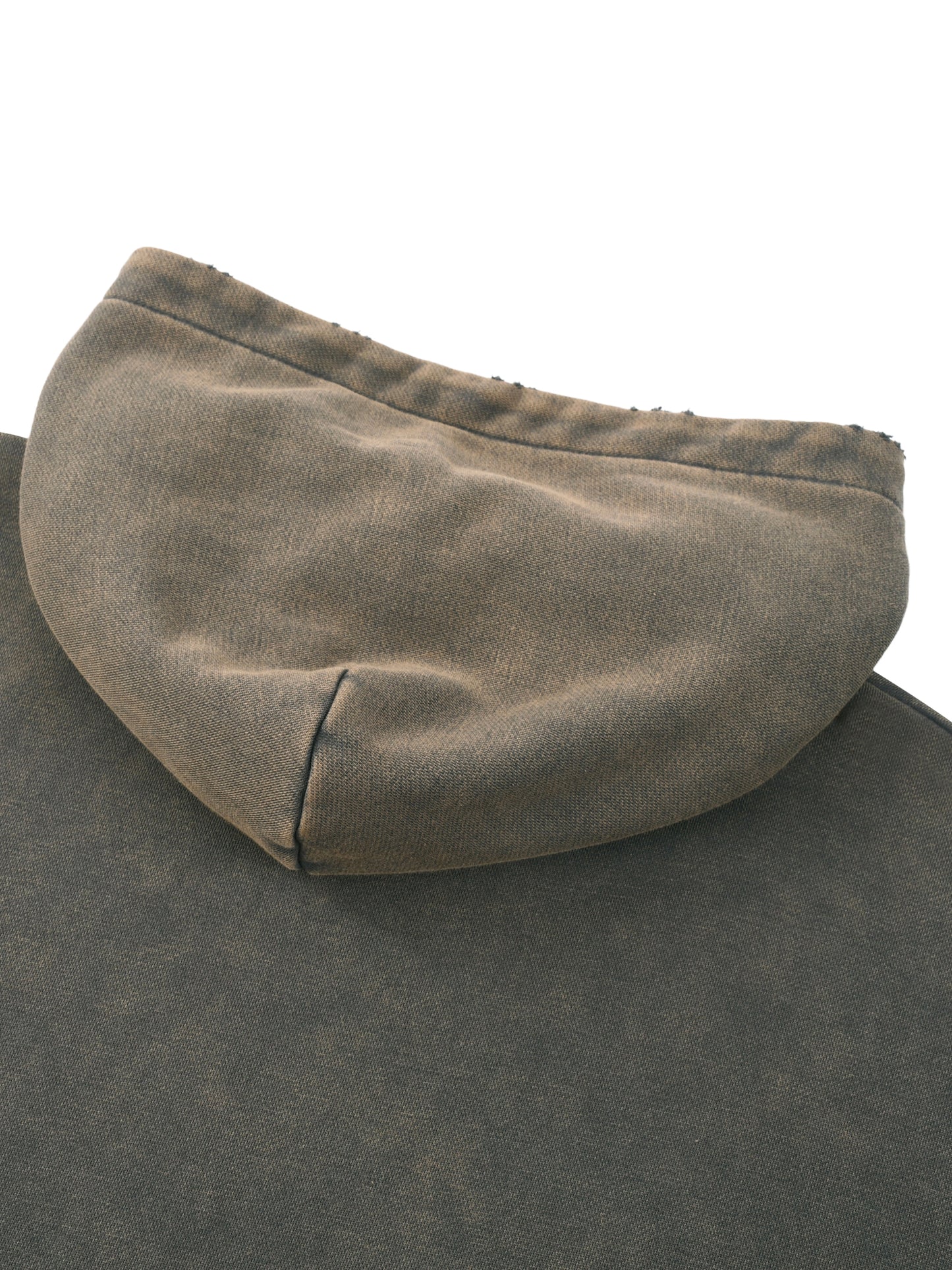 GOOD BAD UGLY hoodie back view acid wash effect